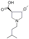 (3R,4S)-4-methoxy-1-(3-methylbutyl)pyrrolidine-3-carboxylic acid(SALTDATA: FREE) CAS#: 1186648-06-5