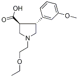 (3S,4R)-1-(2-ethoxyethyl)-4-(3-methoxyphenyl)pyrrolidine-3-carboxylic acid CAS#: 1186648-00-9