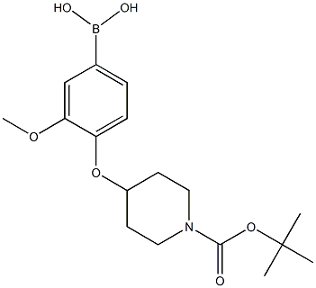 4-(1-(tert-Butoxycarbonyl)piperidin-4-yloxy)-3-methoxyphenylboronic acid CAS#: 1072946-30-5