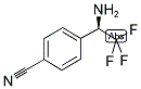 4-((1R)-1-AMINO-2,2,2-TRIFLUOROETHYL)BENZENECARBONITRILE CAS#: 1212926-88-9