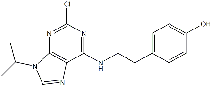 4-(2-((2-chloro-9-isopropyl-9H-purin-6-yl)aMino)ethyl)phenol CAS#: 1227635-07-5