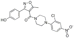 (4-(2-chloro-4-nitrophenyl)piperazin-1-yl)(3-(4-hydroxyphenyl)-5-Methylisoxazol-4-yl)Methanone CAS#: 1264870-21-4