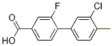 4-(3-Chloro-4-methylphenyl)-3-fluorobenzoic acid CAS#: 1261965-53-0