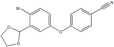 4-(4-BroMo-3-(1,3-dioxolan-2-yl)phenoxy)benzonitrile CAS#: 1217366-74-9