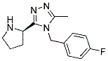 4-(4-fluorobenzyl)-3-methyl-5-((R)-pyrrolidin-2-yl)-4H-1,2,4-triazole CAS#: 1263284-19-0