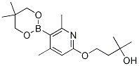 4-((5-(5,5-diMethyl-1,3,2-dioxaborinan-2-yl)-4,6-diMethylpyridin-2-yl)oxy)-2-Methylbutan-2-ol CAS#: 1372195-90-8