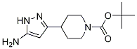 4-(5-AMino-1H-pyrazol-3-yl)piperidin-1-carboxylic acid tert-butyl ester CAS#: 1169563-99-8