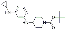 4-(6-CyclopropylaMino-pyriMidin-4-ylaMino)-piperidine-1-carboxylic acid tert-butyl ester CAS#: 1353946-67-4