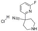 4-(6-FLUOROPYRIDIN-2-YL)PIPERIDINE-4-CARBONITRILE HCL CAS#: 1185145-94-1