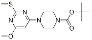 4-(6-Methoxy-2-Methylsulfanyl-pyriMidin-4-yl)-piperazine-1-carboxylic acid tert-butyl ester CAS#: 1353958-74-3