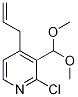 4-Allyl-2-chloro-3-(dimethoxymethyl)pyridine CAS#: 1186310-69-9