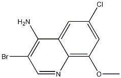 4-Amino-3-bromo-6-chloro-8-methoxyquinoline CAS#: 1209688-86-7