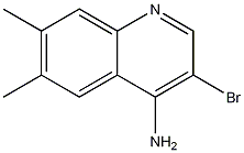 4-Amino-3-bromo-6,7-dimethylquinoline CAS#: 1210872-04-0
