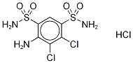 4-Amino-5,6-dichloro-1,3-benzenedisulfonamide Hydrochloride CAS#: 1329838-65-4