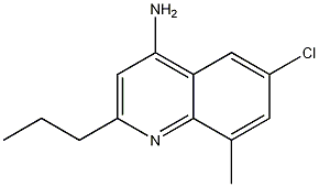 4-Amino-6-chloro-8-methyl-2-propylquinoline CAS#: 1189107-43-4