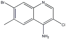 4-Amino-7-bromo-3-chloro-6-methylquinoline CAS#: 1210945-67-7