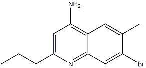 4-Amino-7-bromo-6-methyl-2-propylquinoline CAS#: 1189107-15-0