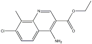 4-Amino-7-chloro-8-methylquinoline-3-carboxylic acid ethyl ester CAS#: 1219022-82-8