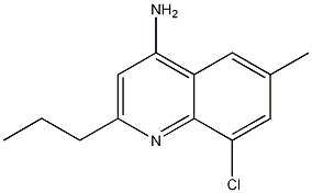 4-Amino-8-chloro-6-methyl-2-propylquinoline CAS#: 1189107-45-6