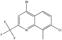 4-BROMO-7-CHLORO-8-METHYL-2-(TRIFLUOROMETHYL)QUINOLINE CAS#: 1072944-67-2