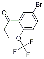 4-BroMo-2-propanoyl-1-(trifluoroMethoxy)benzene CAS#: 1261439-45-5