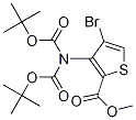 4-BroMo-3-bis(tert-butoxycarbonyl)aMino-thiophene-2-carboxylic acid Methyl ester CAS#: 1313712-43-4
