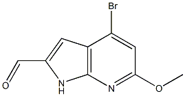 4-BroMo-6-Methoxy-7-azaindole-2-carbaldehyde CAS#: 1190310-00-9