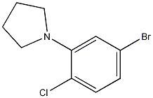4-Bromo-1-chloro-2-pyrrolidinobenzene CAS#: 1261959-78-7