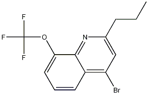 4-Bromo-2-propyl-8-trifluoromethoxyquinoline CAS#: 1189106-81-7