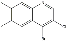 4-Bromo-3-chloro-6,7-dimethylquinoline CAS#: 1209736-25-3