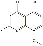 4-Bromo-5-chloro-8-methoxy-2-methylquinoline CAS#: 1189107-55-8