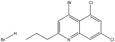 4-Bromo-5,7-dichloro-2-propylquinoline hydrobromide CAS#: 1204810-67-2