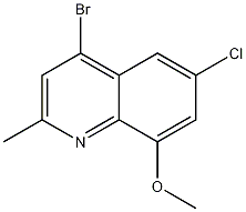 4-Bromo-6-chloro-8-methoxy-2-methylquinoline CAS#: 1189107-57-0