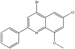 4-Bromo-6-chloro-8-methoxy-2-phenylquinoline CAS#: 1189106-44-2