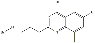 4-Bromo-6-chloro-8-methyl-2-propylquinoline hydrobromide CAS#: 1204810-19-4