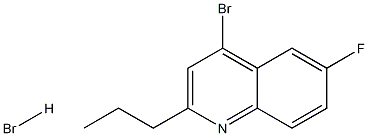 4-Bromo-6-fluoro-2-propylquinoline hydrobromide CAS#: 1204810-40-1