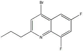 4-Bromo-6,8-difluoro-2-propylquinoline CAS#: 1189107-56-9