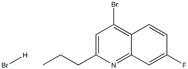 4-Bromo-7-fluoro-2-propylquinoline hydrobromide CAS#: 1204809-98-2
