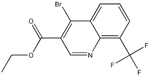 4-Bromo-8-(trifluoromethyl)quinoline-3-carboxylic acid ethyl ester CAS#: 1242260-78-1