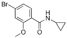 4-Bromo-N-cyclopropyl-2-methoxybenzamide CAS#: 1257665-11-4