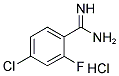 4-CHLORO-2-FLUORO-BENZAMIDINE HYDROCHLORIDE CAS#: 1187927-09-8