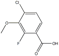4-Chloro-2-fluoro-3-Methoxybenzoic acid, 97% CAS#: 1169870-80-7