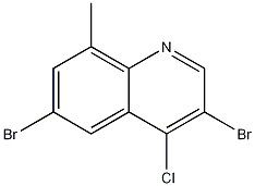4-Chloro-3,6-dibromo-8-methylquinoline CAS#: 1204810-70-7