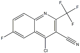 4-Chloro-6-fluoro-2-trifluoromethyl-quinoline-3-carbonitrile CAS#: 1263286-10-7