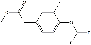 4-(DifluoroMethoxy)-3-fluorophenylacetic acid Methyl ester CAS#: 1261503-17-6