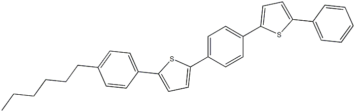 4''-Hexyl-1,4-bis(5-phenyl-2-thienyl)benzene (purified by subliMation) CAS#: 1172135-81-7