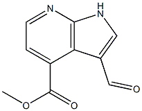 4-Methoxycarbonyl-7-azaindole-3-carbaldehyde CAS#: 1190314-06-7