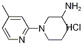4'-Methyl-3,4,5,6-tetrahydro-2H-[1,2']bipyridinyl-3-ylaMine hydrochloride, 98+% C11H18ClN3, Molecular Weight 227.73 CAS#: 1185312-35-9