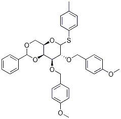 4-Methylphenyl 4,6-O-Benzylidene-2,3-di-O-(4-methoxybenzyl)--D-thiogalactopyranoside CAS#: 1293922-41-4