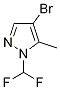4-bromo-1-(difluoromethyl)-5-methyl-1H-pyrazole(SALTDATA: FREE) CAS#: 1243250-04-5